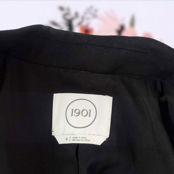 💕1901 Black 2 Button Blazer size 8 - Picture 9 of 11